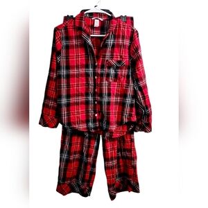 Victoria's Secret red plaid pajama set small